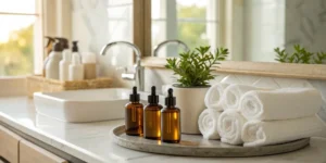 Skincare essentials for the day by day recovery process after CO2 laser resurfacing.