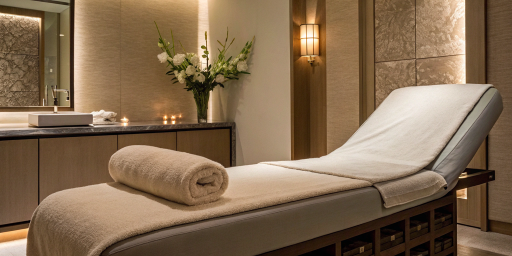 A consultation room for discussing the cost of sculpt body shaping treatments.