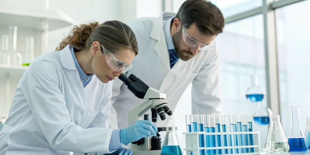 Scientists reviewing clinical studies on the effectiveness of NightLase for snoring.