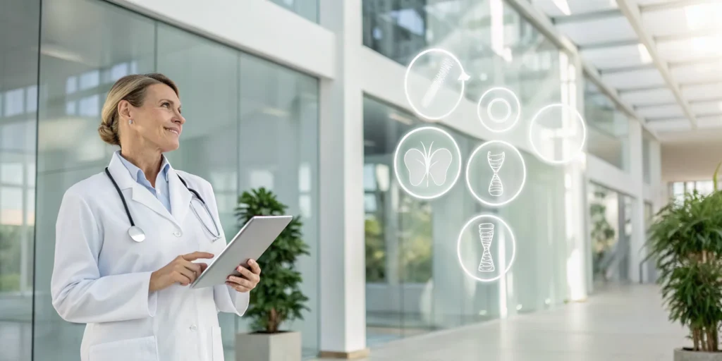 A functional medicine doctor creating a personalized plan, a key benefit of this medical approach.