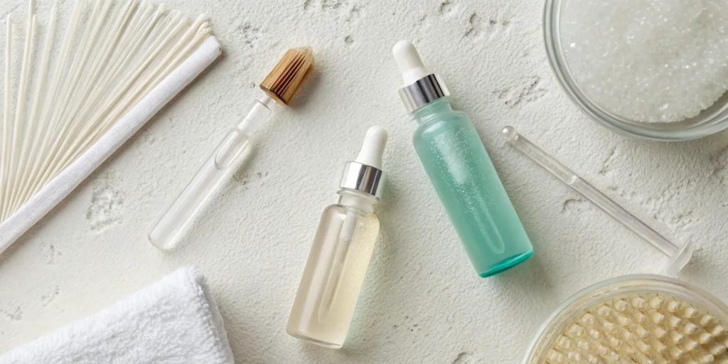 A selection of the best chemical peels for treating acne scars and hyperpigmentation.