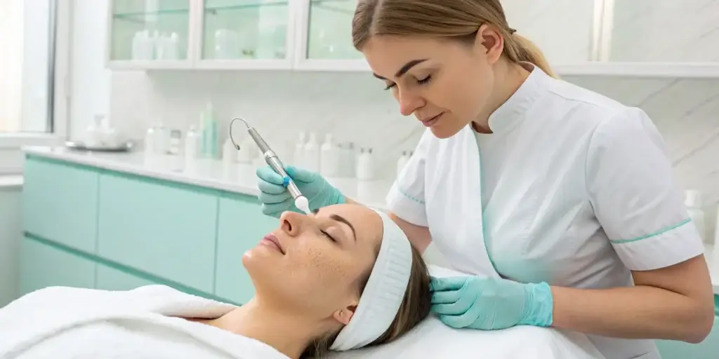 HydraFacial benefits for acne-prone skin, including deep pore cleansing and hydration.