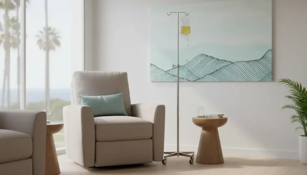 IV therapy San Diego wellness treatment room